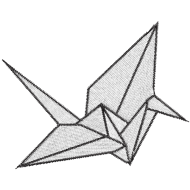 Matriz de Bordado Origame Tsuru